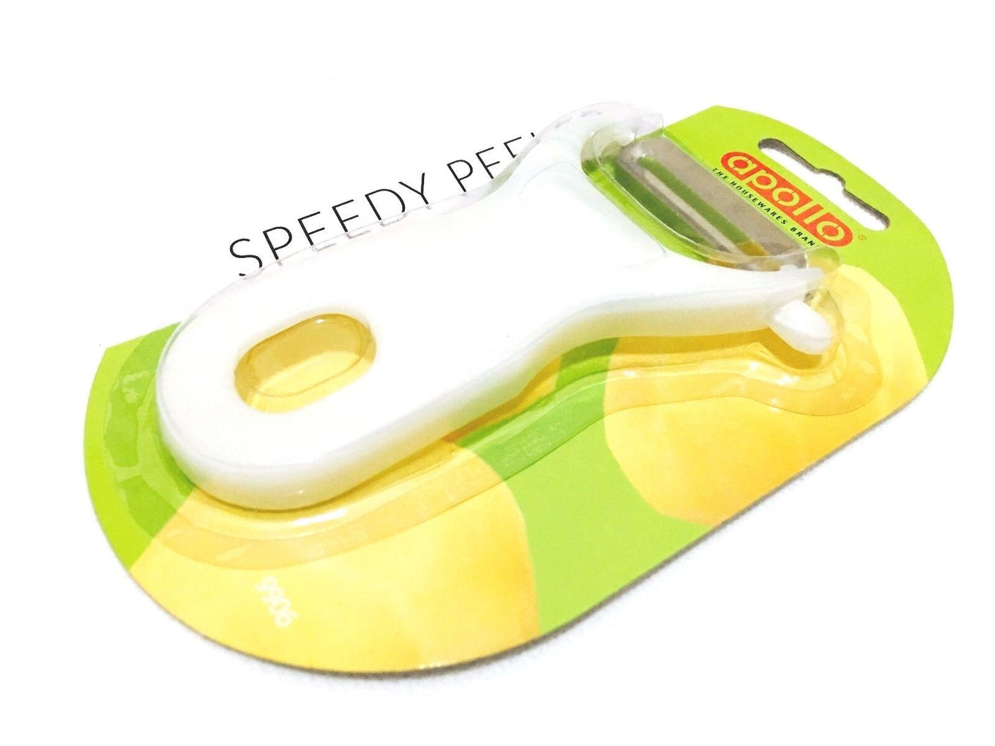 Apollo Speedy Peeler - Kitchen Tool for Quick, Efficient Peeling of Fruits and Vegetables, Ergonomic Grip, Stainless Steel Blade