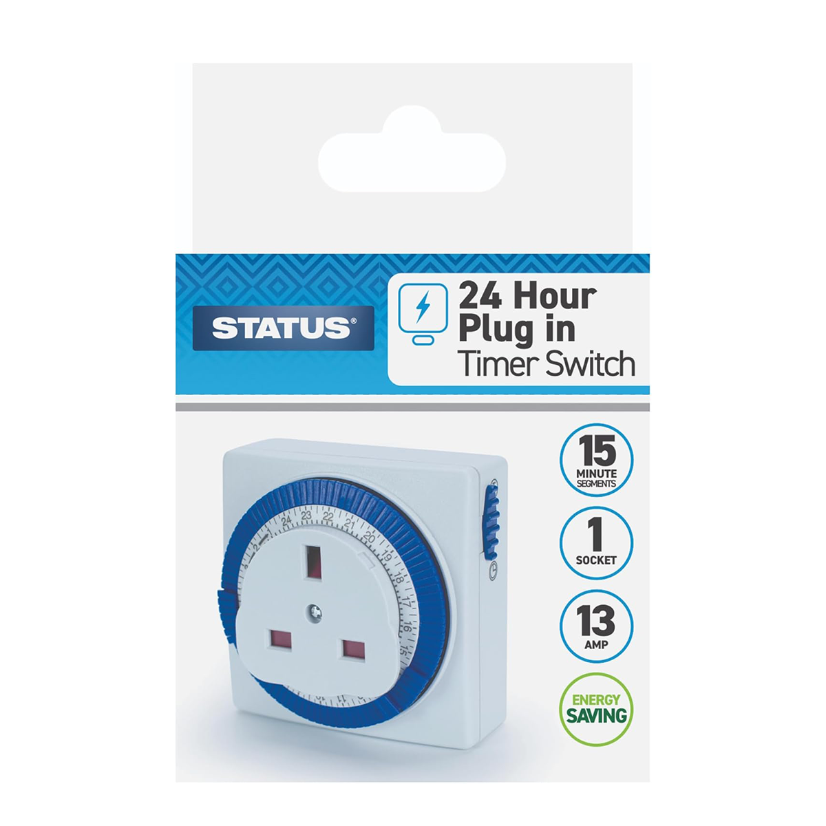 24-Hour Plug-in Mechanical Timer Switch – Programmable with UK Socket