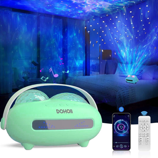 Galaxy Ocean Wave Projector – Bluetooth Speaker & White Noise Night Lamp