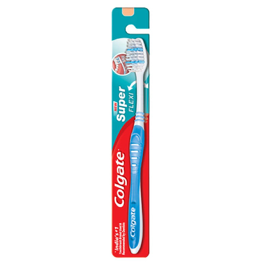Super Flexi Toothbrush – Medium Bristle, Compact Head, Adult Oral Care