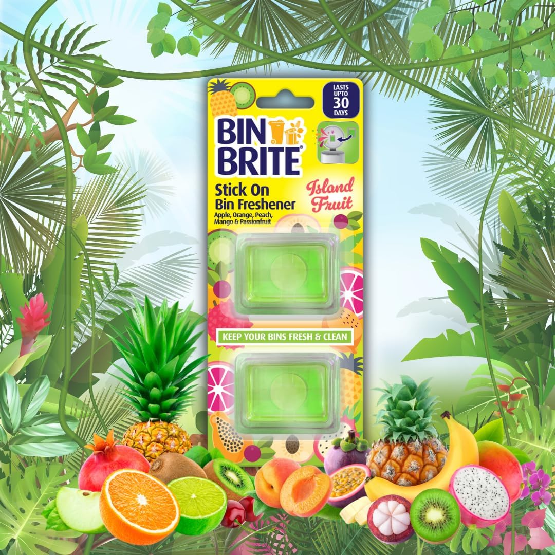 Tropical Scent Bin Freshener Multi-Pack – Mediterranean Sun, Lost in Paradise, Island Fruit