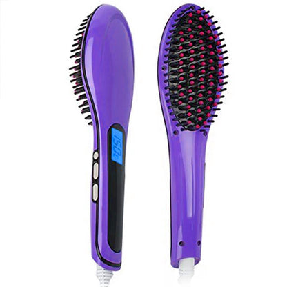 Advanced Hair Straightening Brush – Anti-Static, Adjustable Temperature, Quick Styling