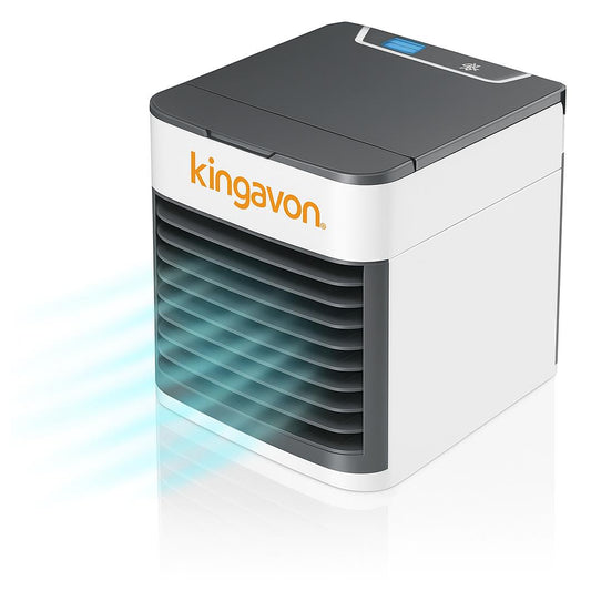 Portable USB Air Cooler & Humidifier – 3 Speeds, 500 ml Tank, Night Light