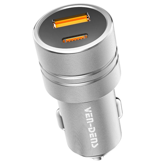 Dual-Port Car Charger – USB-C PD 30W + USB-A 18W, Fast & Safe