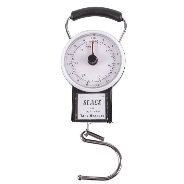 Digital Luggage Scale 32kg with Tape Measure – Portable Travel Weight Checker
