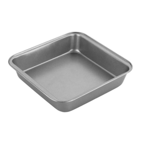 Square Baking Tin 20 × 20 × 4.5 cm – Non-Stick Carbon Steel