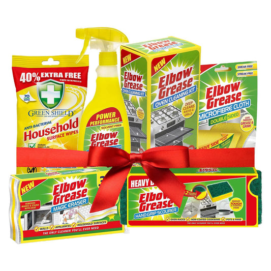 Elbow Grease Complete Kitchen Cleaning Kit 6in1 - Household Supplies for Home Care