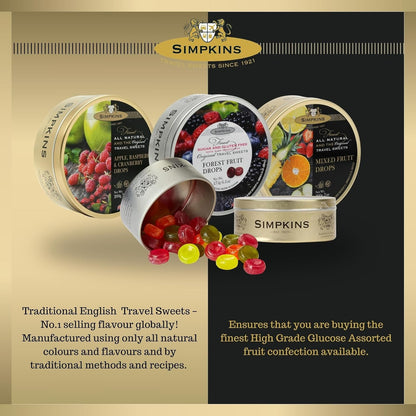 Fruit Drops Travel Sweets – 200g Vegan & Gluten-Free