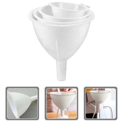 3-Piece Funnel Set – Multi-Size, Compact & Versatile Tool