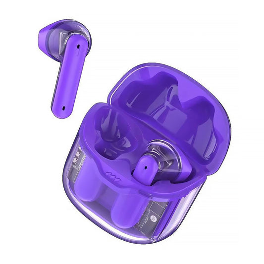 Naked Design TWS Earbuds – Bluetooth 5.3, Clear Case, Deep Bass, All-Day Comfort