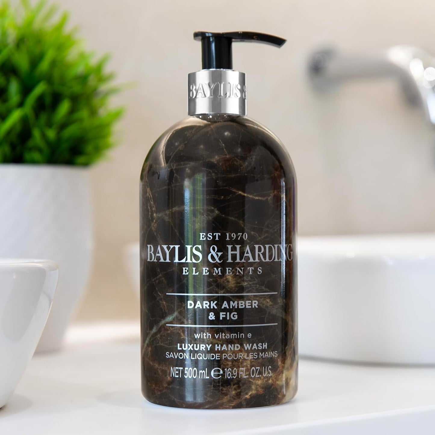 Dark Amber & Fig Hand Wash – 500ml Gentle & Vegan Friendly