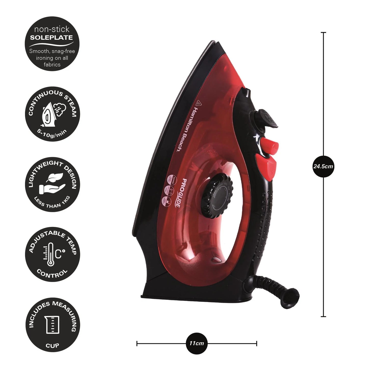 ProGlide 2200W Steam Iron – Fast Heat, Smooth Glide, Crease-Free Results