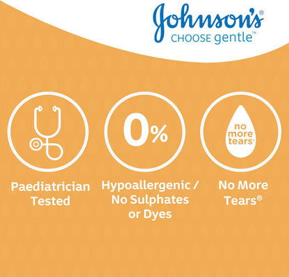 Johnson's Baby Shampoo 100ml Mini Travel Bottle, No More Tears Formula, Hypoallergenic, Soft and Shiny Hair, Ideal Baby Shower Gift - Haircare Kids for Holidays