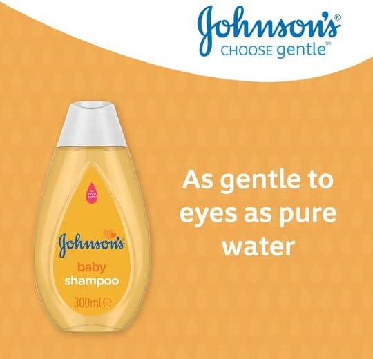 Baby Shampoo 300ml Bottle – Gentle No More Tears Formula, Hypoallergenic Haircare for Babies