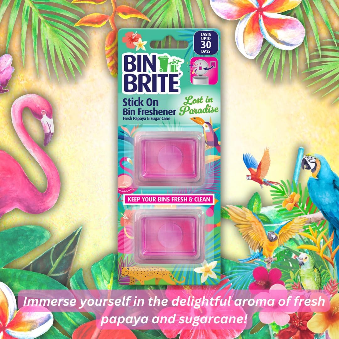 Tropical Scent Bin Freshener Multi-Pack – Mediterranean Sun, Lost in Paradise, Island Fruit