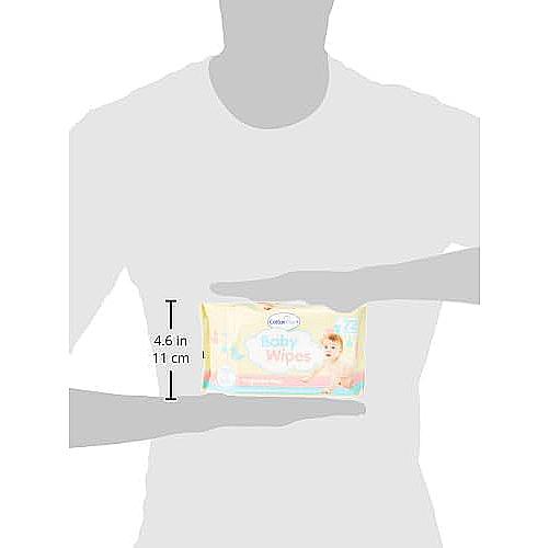 Baby Wipes Fragrance Free – 72 Pack with Aloe Vera & Chamomile