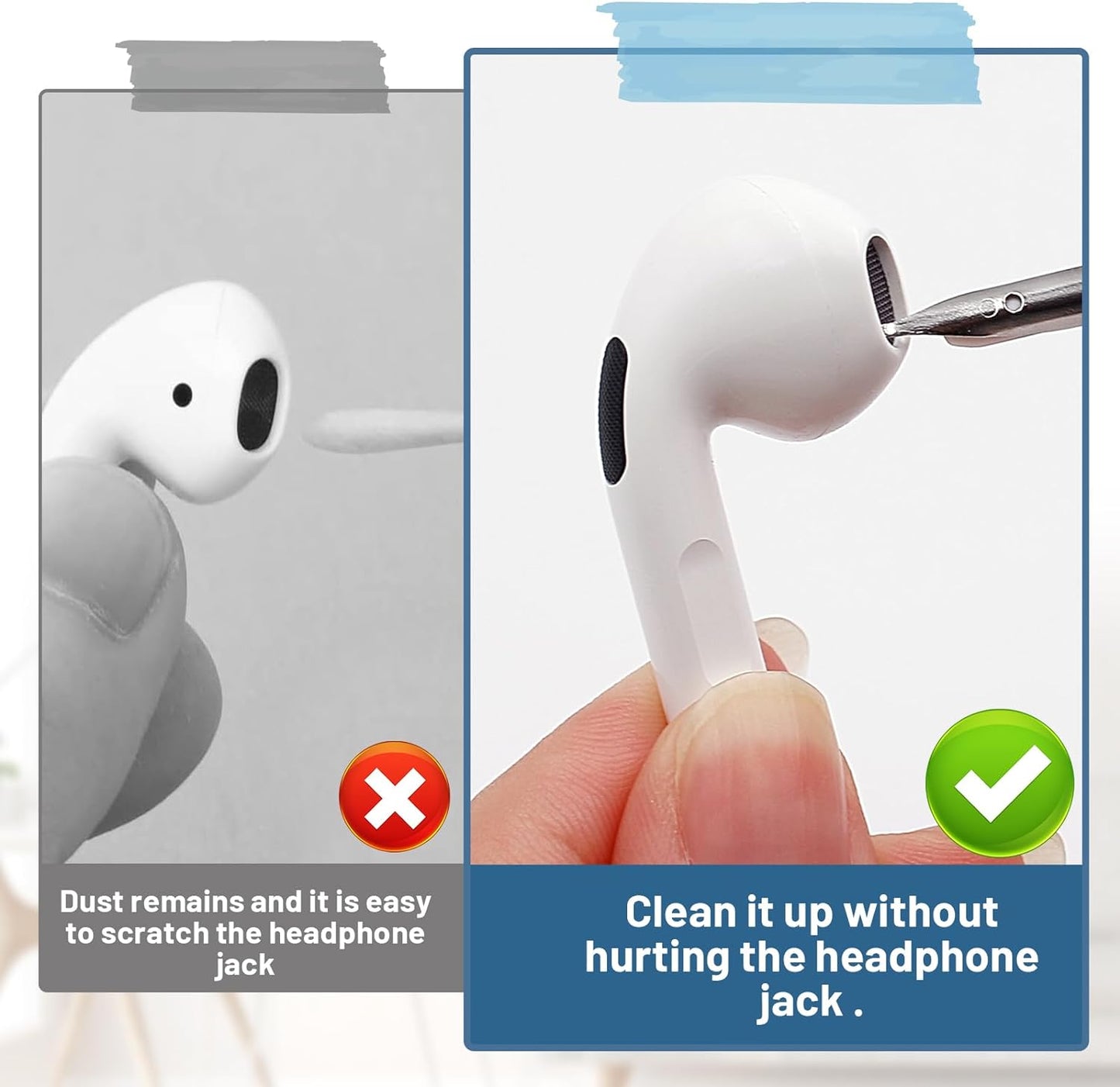3-in-1 Electronics Cleaning Pen – Brush, Sponge & Detailing Tip