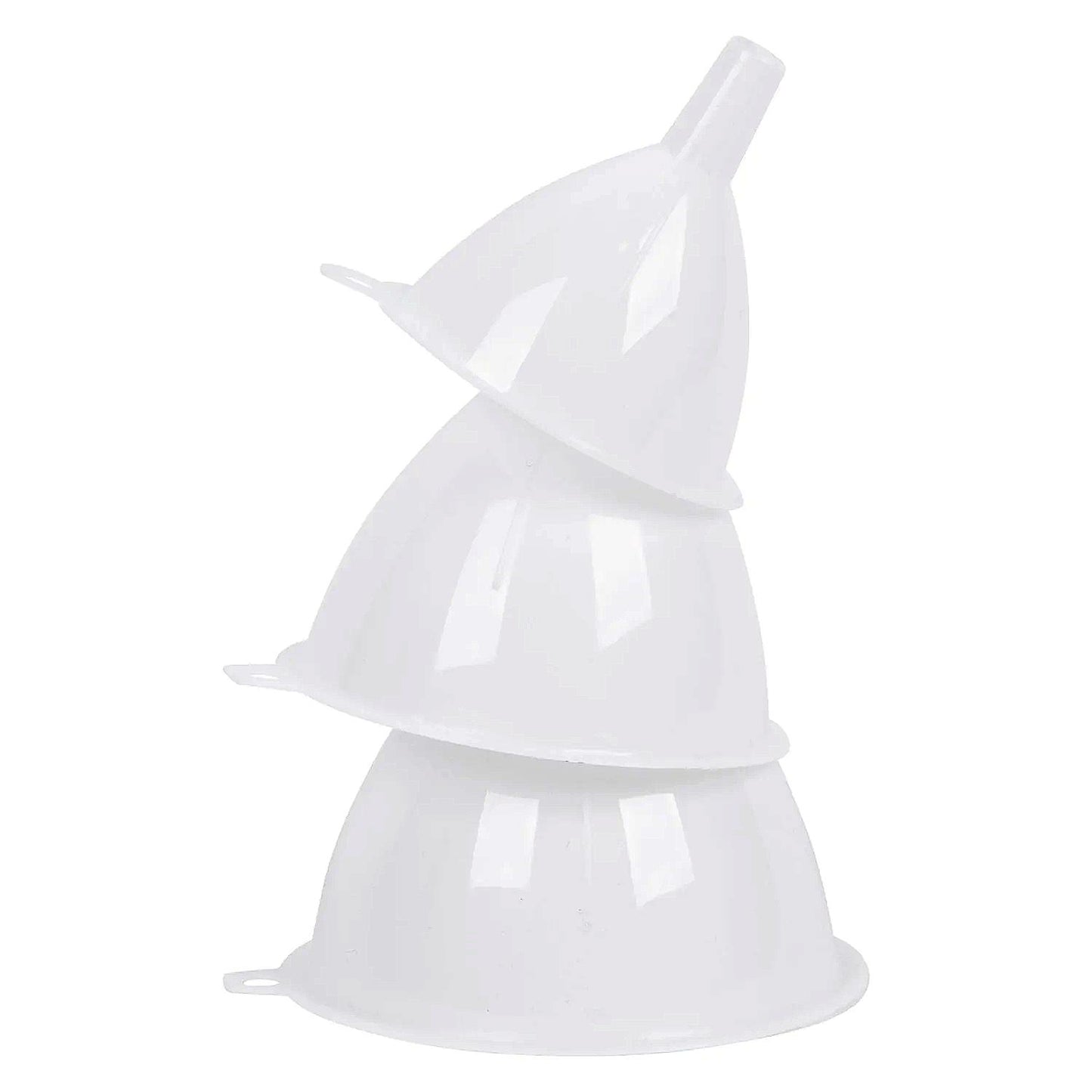 3-Piece Funnel Set – Multi-Size, Compact & Versatile Tool