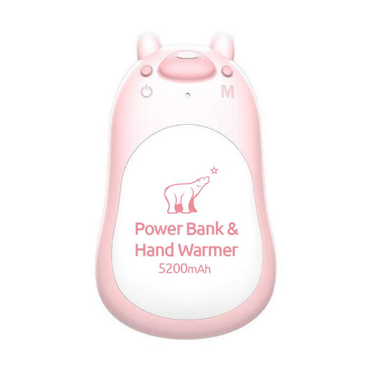 2-in-1 Hand Warmer & Power Bank – 5200mAh, USB-C Rechargeable, 3 Heat Levels