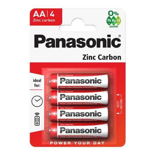 AA Zinc Carbon Batteries (Pack of 4) – Reliable & Long Lasting