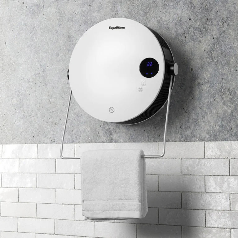 2000W PTC Ceramic Bathroom Heater with Built-in Tower Rail