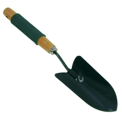 Green Grip Garden Trowel – 40cm Wooden Handle Digging Spade