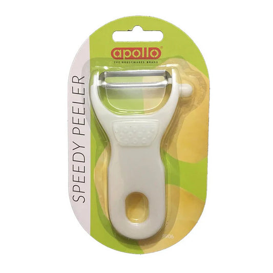 Apollo Speedy Peeler - Kitchen Tool for Quick, Efficient Peeling of Fruits and Vegetables, Ergonomic Grip, Stainless Steel Blade