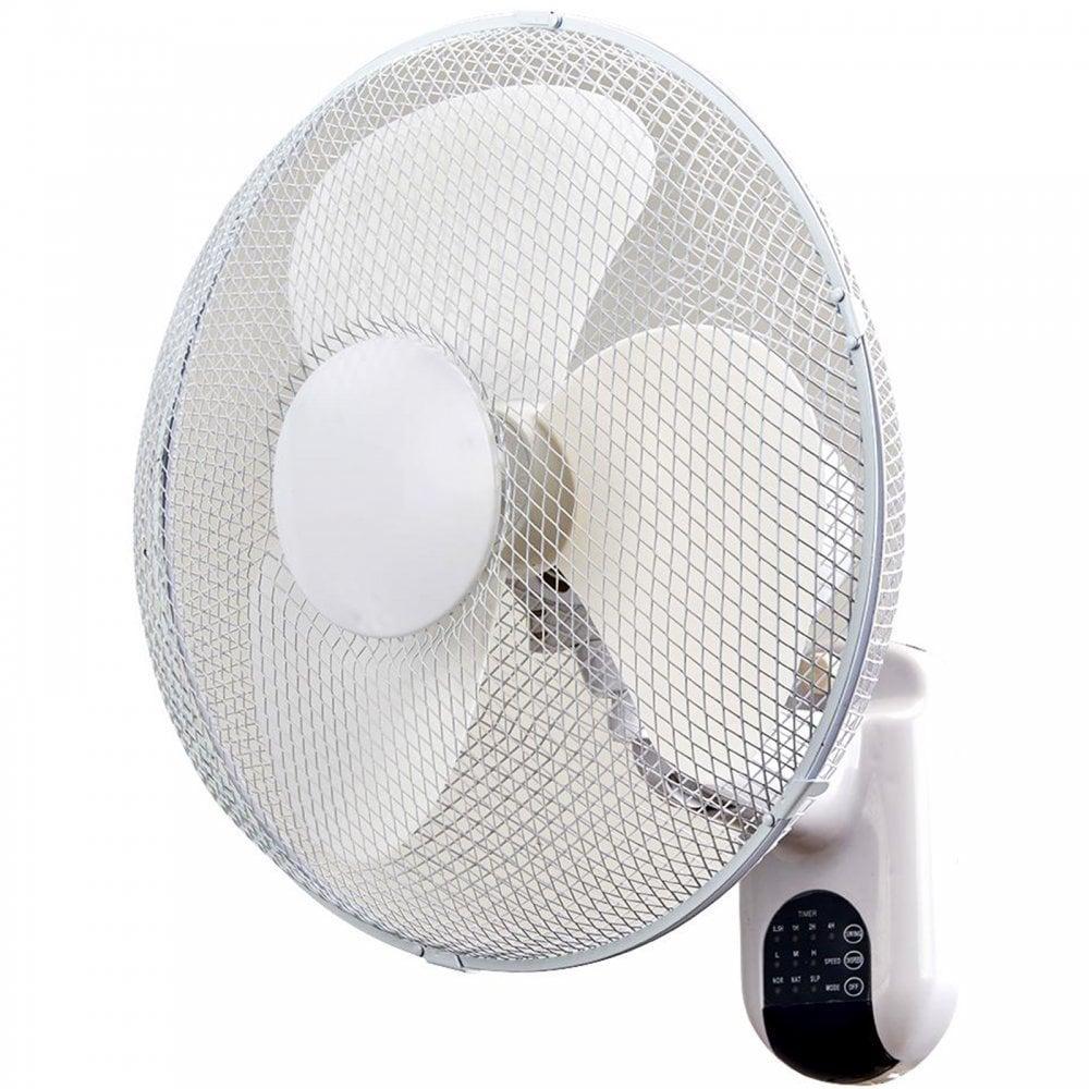 16” Oscillating Wall Fan with Remote – Quiet, Adjustable Cooling for Home & Office
