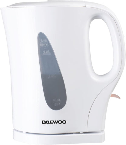 1.7L 2200W Cordless Kettle – White, Auto Shut-Off, Boil-Dry Protection