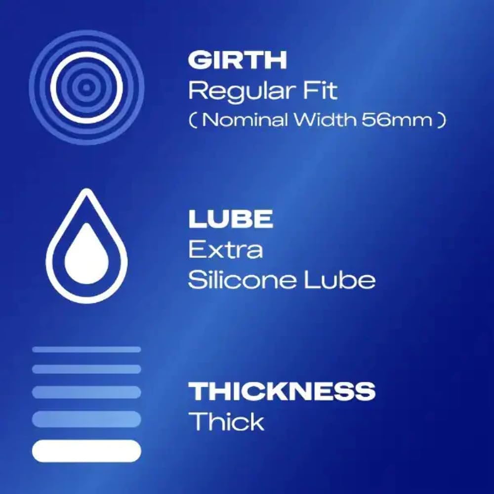 Extra Safe Condoms 3 Pack – Strong, Lubricated, Comfortable Fit