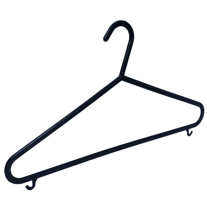 Coco & Gray 4pc Black Plastic Clothes Hangers – Strong, Lightweight & Space-Saving
