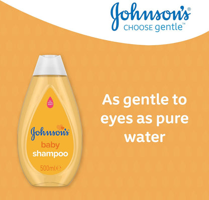 Johnson's Baby Shampoo 100ml Mini Travel Bottle, No More Tears Formula, Hypoallergenic, Soft and Shiny Hair, Ideal Baby Shower Gift - Haircare Kids for Holidays