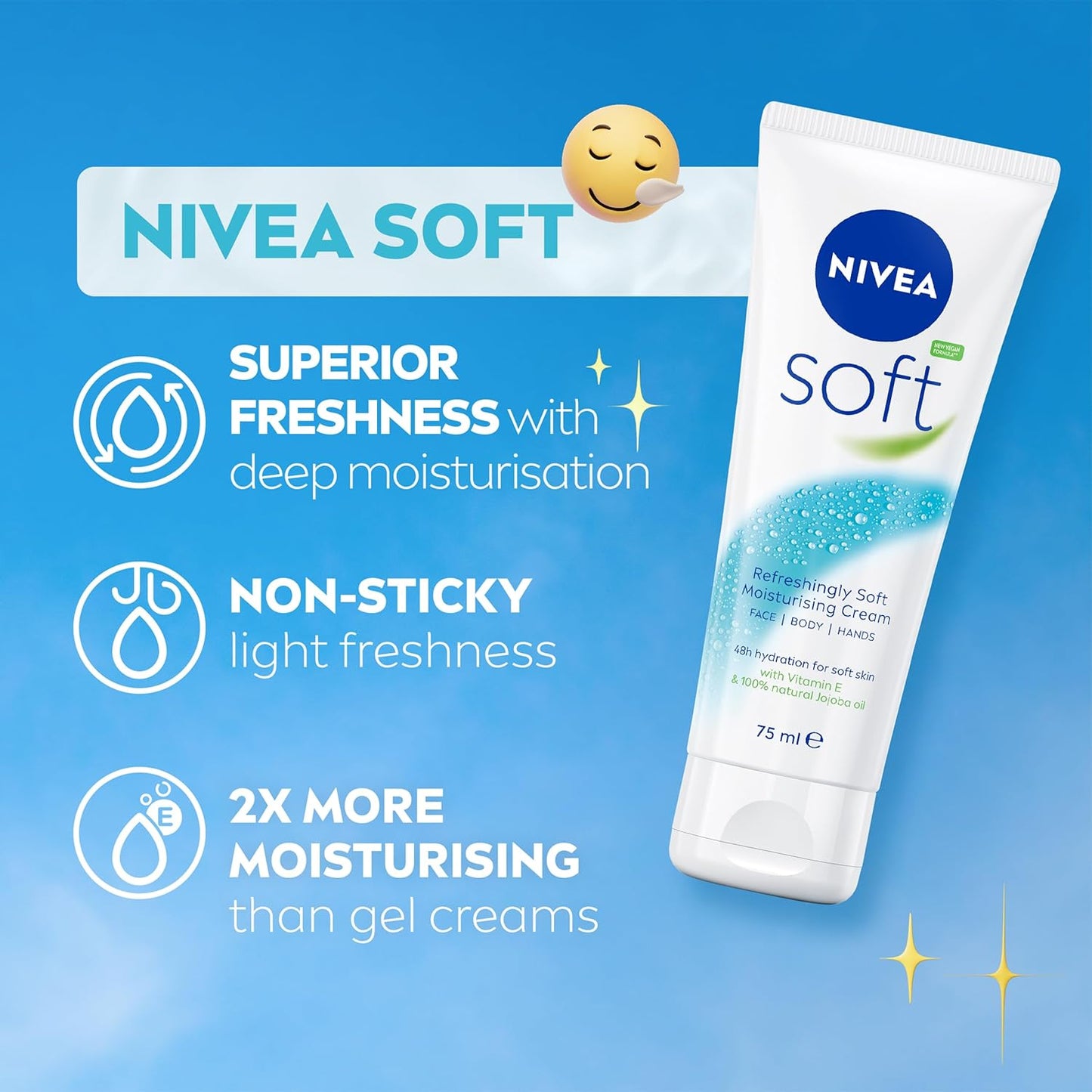 Soft Moisturiser 75ml – Lightweight Daily Hydrating Cream