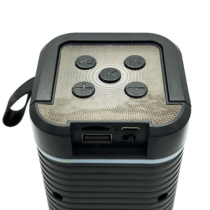 RGB Bluetooth Speaker with Phone Holder & FM/USB Playback