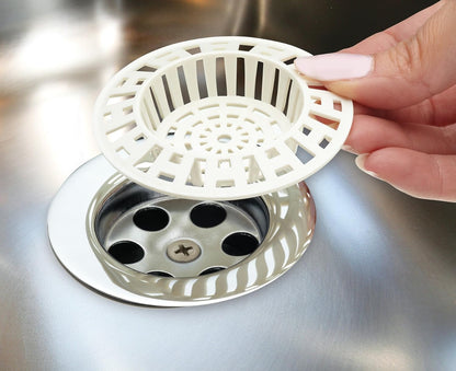 Easy-Fit Sink Plugs & Strainers Set – 4 Pack