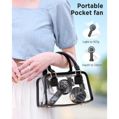 Rechargeable Handheld Mini Pocket Fan – USB Powered, Portable Cooling