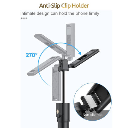 3-in-1 Professional Selfie Stick, Tripod & Wireless Remote – All-in-One Photography Accessory for Smartphones