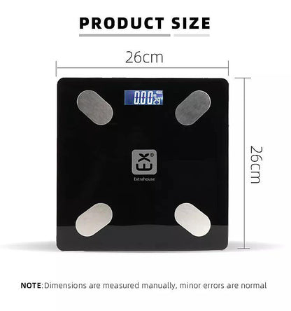 Digital Bathroom Scale – LCD Display, Auto On/Off, 180kg Capacity