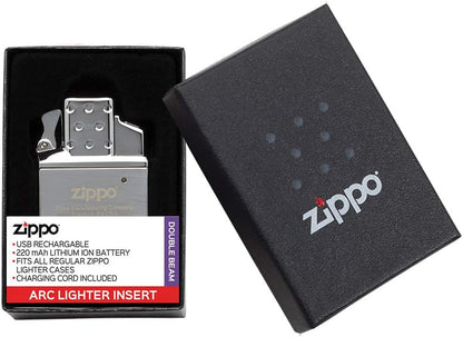 Double Plasma Arc Lighter Insert – USB Rechargeable, Flameless