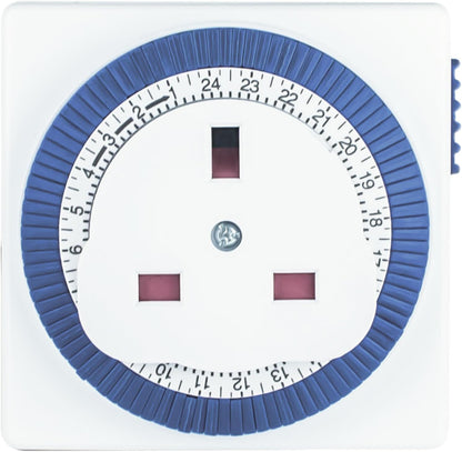 24-Hour Plug-in Mechanical Timer Switch – Programmable with UK Socket