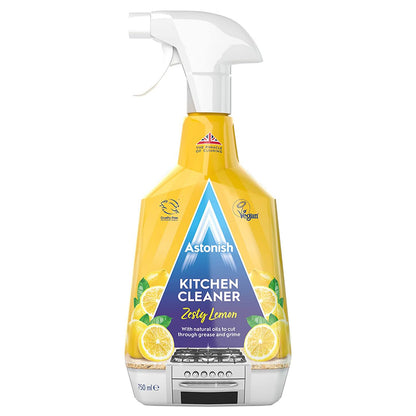 Astonish Kitchen Cleaner with Natural Oils 750ml - Zesty Lemon