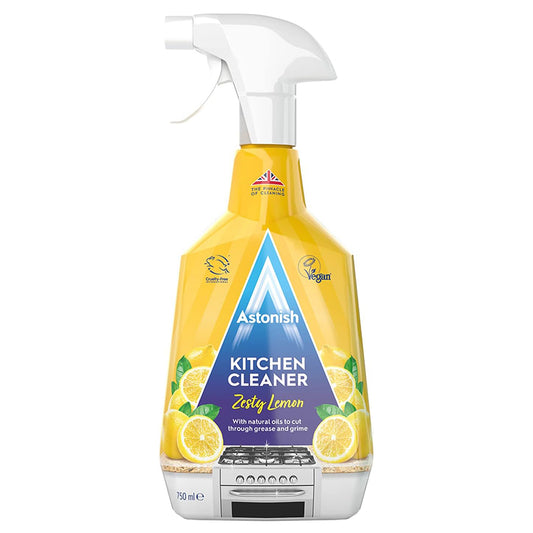 Astonish Kitchen Cleaner with Natural Oils 750ml - Zesty Lemon