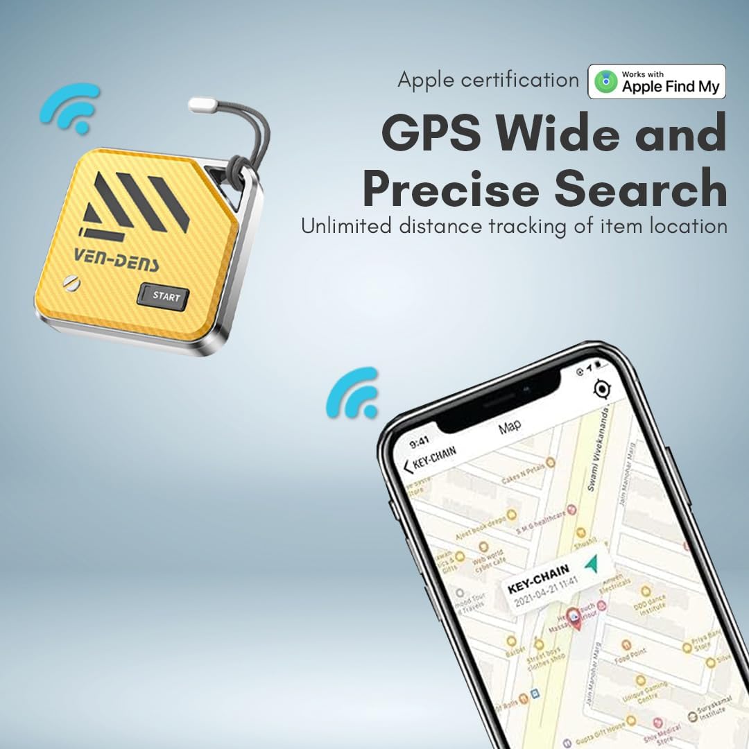 Smart Bluetooth Tracker Tag – Apple Find My, Key, Wallet & Pet Locator