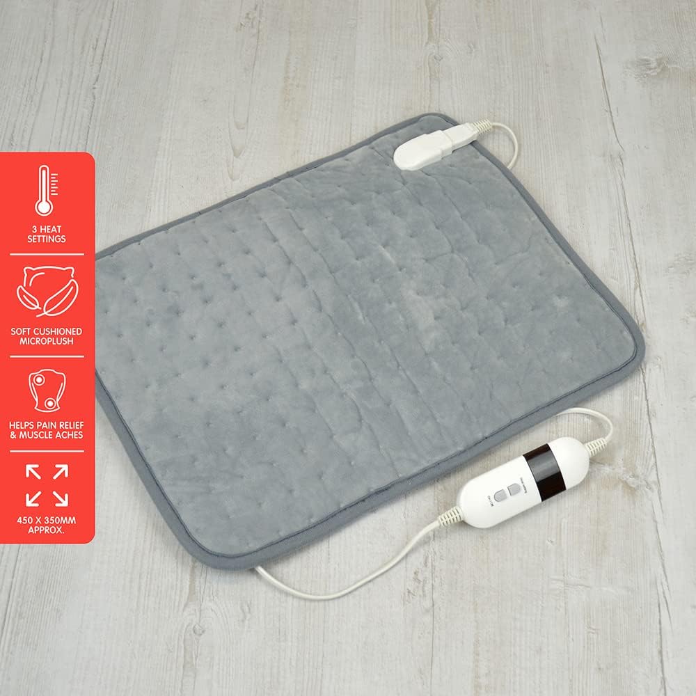 Electric Heat Therapy Pad with Auto Shut Off – Washable Hot Water Bottle Alternative