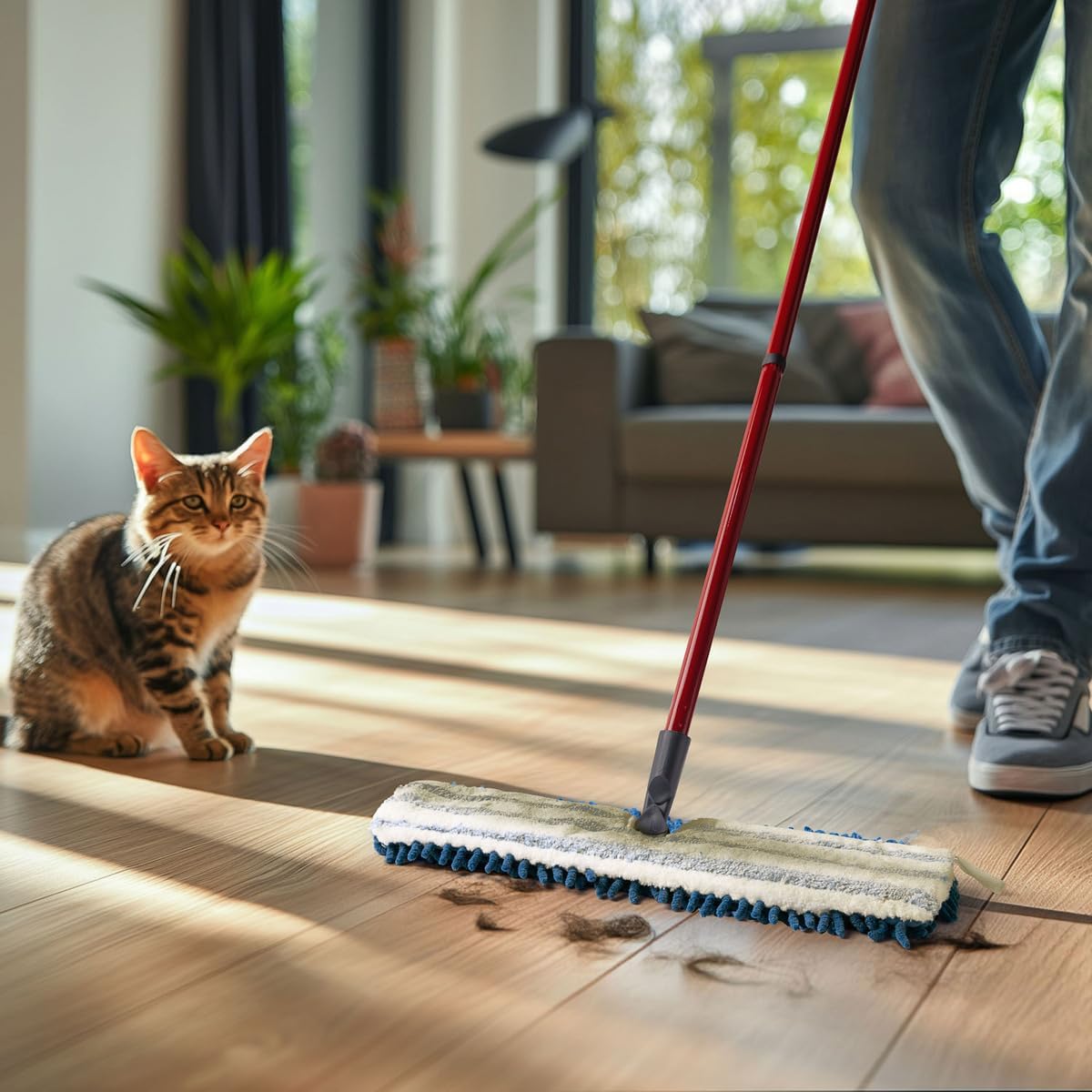 Pet Pro Flip Mop – Microfibre 2-in-1, Multi-Surface, Washable & Reusable