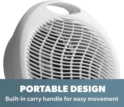 2000W Upright Fan Heater – 2 Heat Settings, Cool Fan Mode & Thermostat