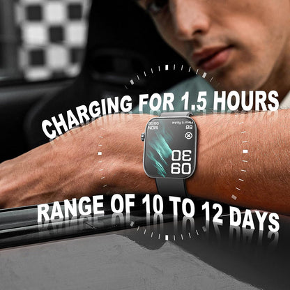 Smart Fitness Watch – IP68 Waterproof, Heart Rate, Calls, Android/iOS Compatible