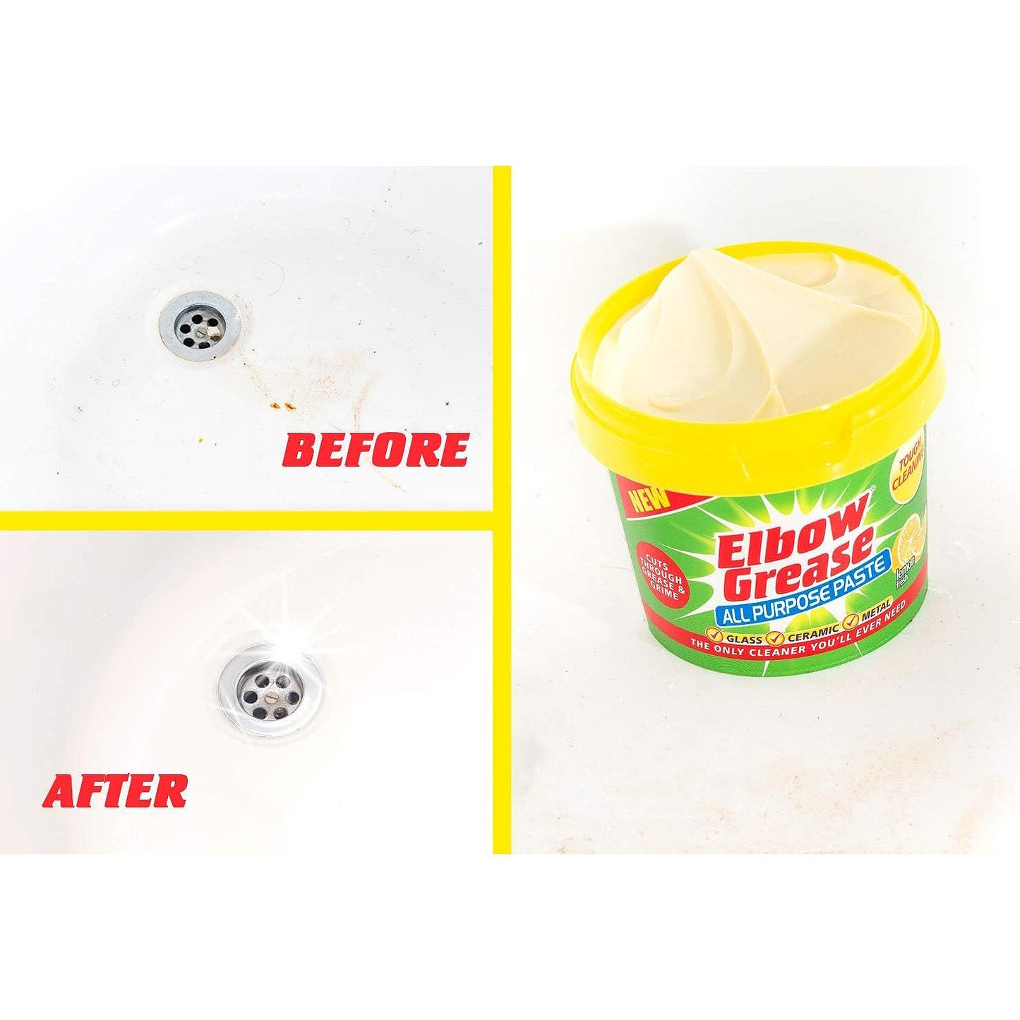Lemon Fresh Cleaning Paste – 350g Household Bathroom & Kitchen Cleaner