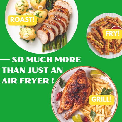 7L Dual Basket Air Fryer – 2400W, 10 Presets, Smart Sync Finish
