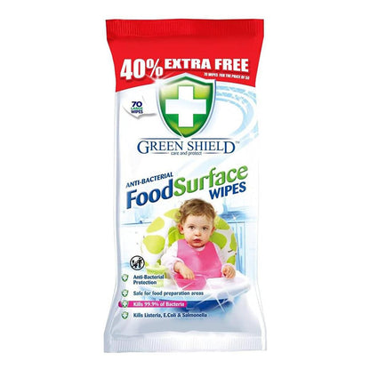 Food Surface Wipes – 70 Pack, Antibacterial & Kitchen Safe